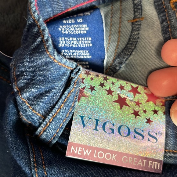 Vigoss High Rise Super Stretch Blue Jeggings New with tag size 10 - Picture 4 of 7